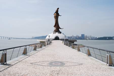 A-Ma statue.  This is who Macau is named after, via a mistranslation.