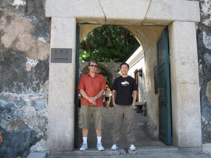 My brother in law and me at the old fort. 